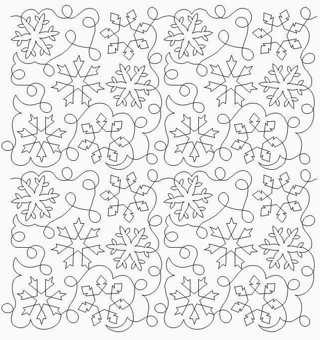 Debs Snowflakes Meander